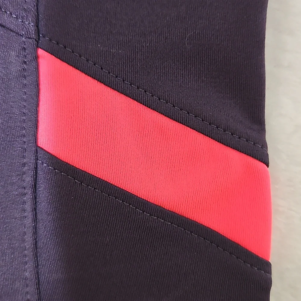 Under Armour Deep Purple Tank Top with Bold Neon Pinkish Coral Accents - Picture 8 of 8